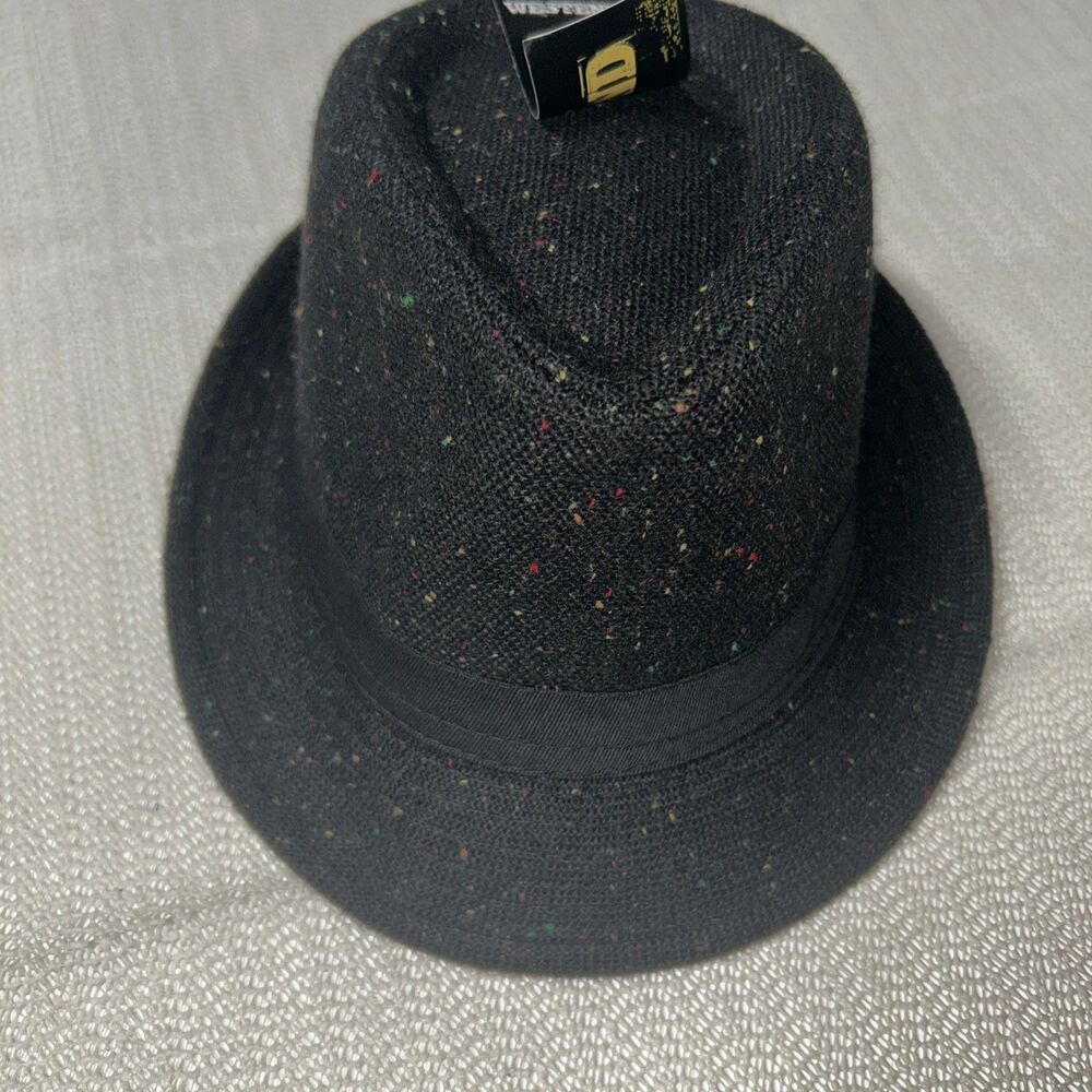 Westend Trilby Fedora Hat Size S/M Black Multi Colors